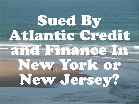 atlantic credit and finance appointment.